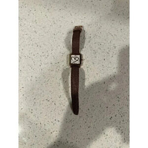 Stuhrling Original Amour Aphrodite Courtly Square Diamond Heart Date Watch  dr